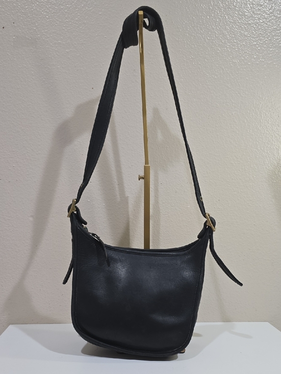 Coach Handbags - Vintage Coach Black Leather Hobo🌹 Crossbody with Gold-Tone Hardware
